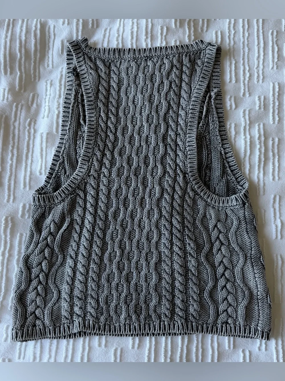 Free People High Tide Cable Tank in Black